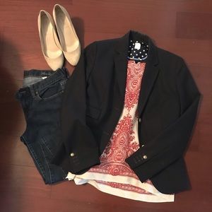J.crew Wool Navy Blazer